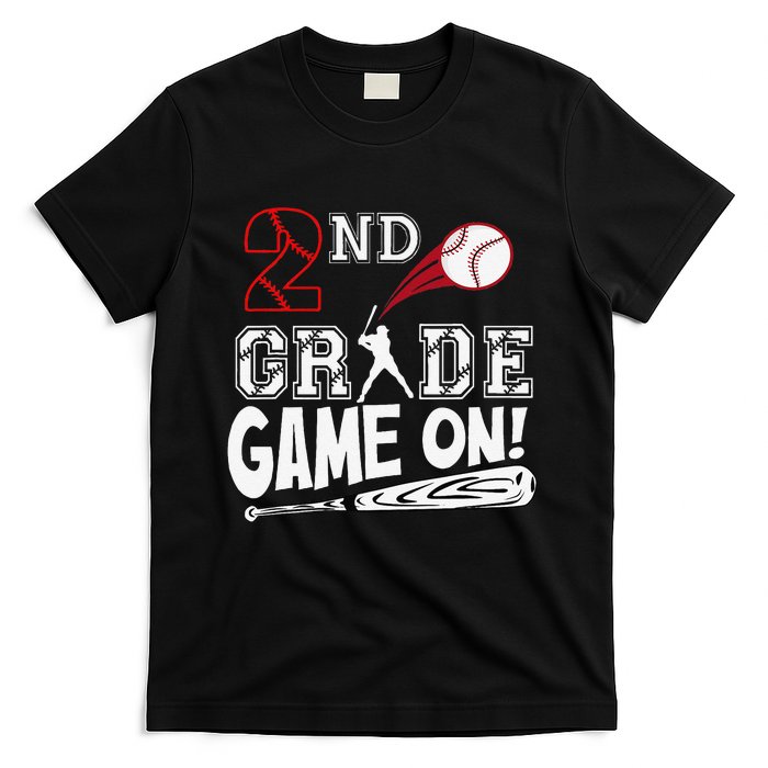 2nd Grade Game On First Day Of School Baseball Second Grade Gift T-Shirt