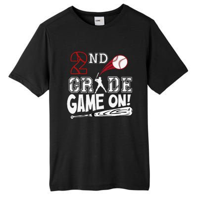 2nd Grade Game On First Day Of School Baseball Second Grade Gift Tall Fusion ChromaSoft Performance T-Shirt