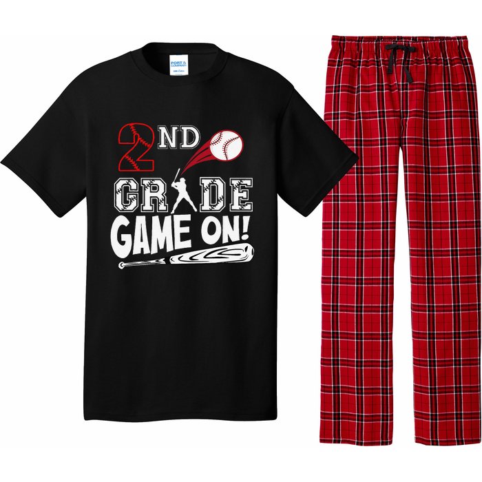 2nd Grade Game On First Day Of School Baseball Second Grade Gift Pajama Set