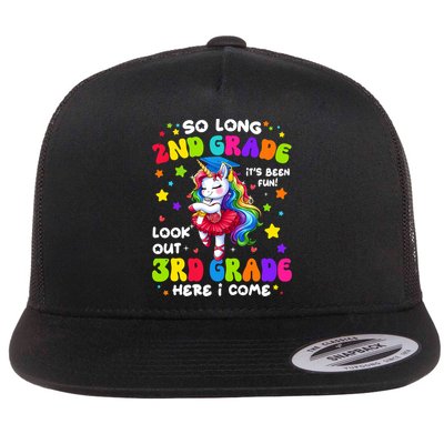 2nd Grade Graduation Girl 3rd Grade Here I Come Unicorn Grad  Flatbill Hat