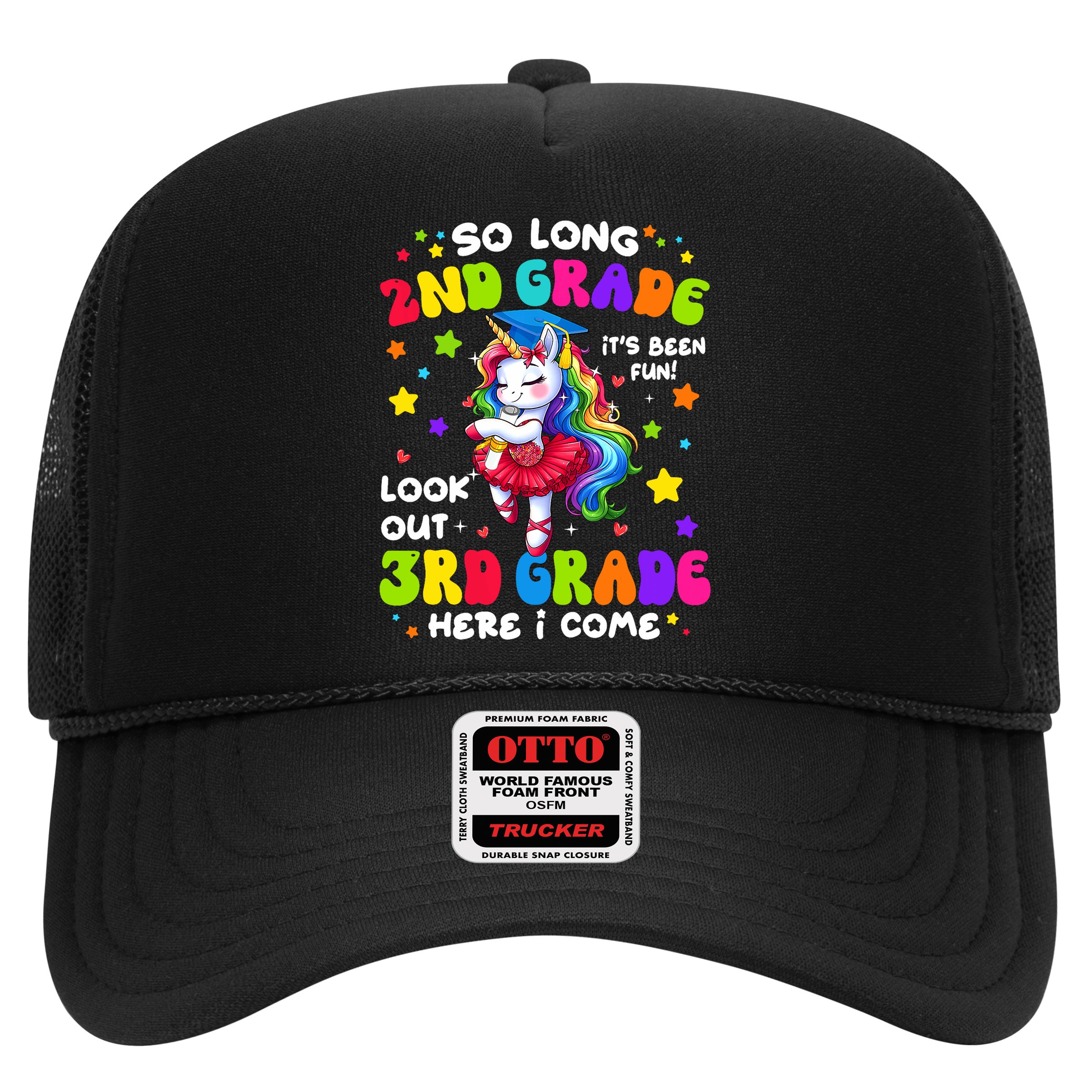 2nd Grade Graduation Girl 3rd Grade Here I Come Unicorn Grad  Hat