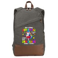 2nd Grade Graduation Girl 3rd Grade Here I Come Unicorn Grad  Cotton Canvas Backpack