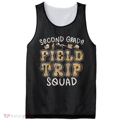 2nd Grade History Museum Field Trip Squad Teacher Student Mesh Reversible Basketball Jersey Tank