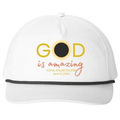 2024 God Is Amazing Christian Faith Snapback Five-Panel Rope Hat