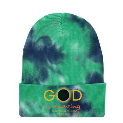 2024 God Is Amazing Christian Faith Tie Dye 12in Knit Beanie