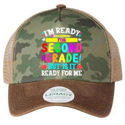 2nd Grade I'm Ready For Second Grade Back To School Legacy Tie Dye Trucker Hat