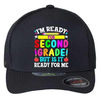 2nd Grade I'm Ready For Second Grade Back To School Flexfit Unipanel Trucker Cap