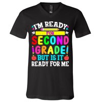 2nd Grade I'm Ready For Second Grade Back To School V-Neck T-Shirt