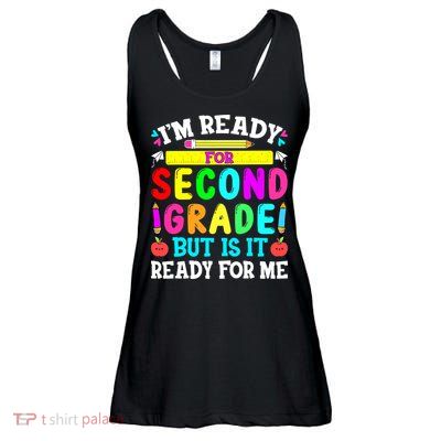2nd Grade I'm Ready For Second Grade Back To School Ladies Essential Flowy Tank