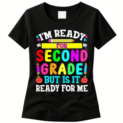 2nd Grade I'm Ready For Second Grade Back To School Womens T-Shirt