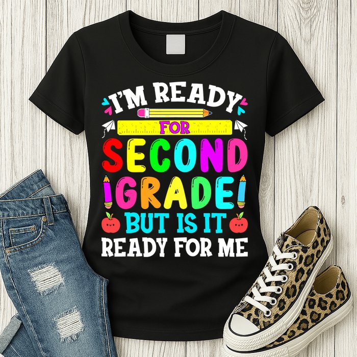 2nd Grade I'm Ready For Second Grade Back To School Womens T-Shirt