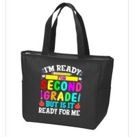 2nd Grade I'm Ready For Second Grade Back To School Zip Tote Bag