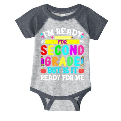2nd Grade I'm Ready For Second Grade Back To School Infant Baby Jersey Bodysuit