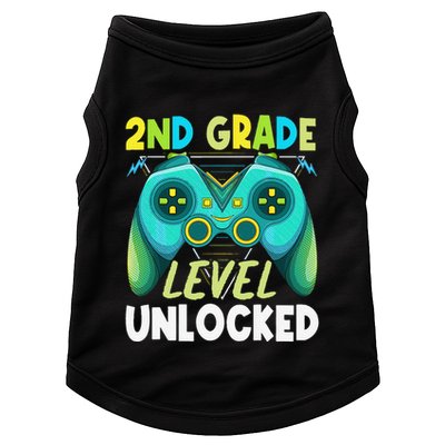 2nd Grade Level Unlocked First Day Back To School Doggie Tank