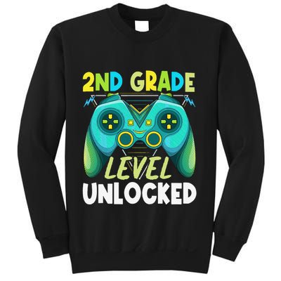 2nd Grade Level Unlocked First Day Back To School Sweatshirt