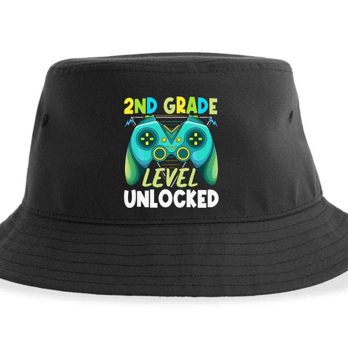 2nd Grade Level Unlocked First Day Back To School Sustainable Bucket Hat