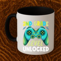 2nd Grade Level Unlocked First Day Back To School Mug