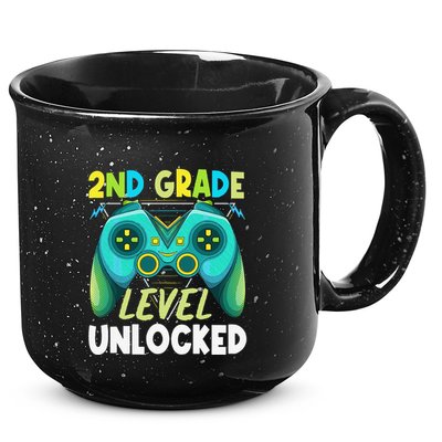 2nd Grade Level Unlocked First Day Back To School 15oz Campfire Ceramic Mug