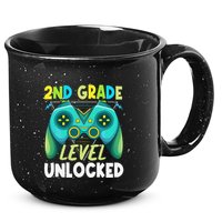 2nd Grade Level Unlocked First Day Back To School 15oz Campfire Ceramic Mug