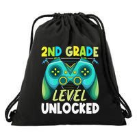 2nd Grade Level Unlocked First Day Back To School Drawstring Bag