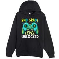 2nd Grade Level Unlocked First Day Back To School Premium Pullover Hoodie