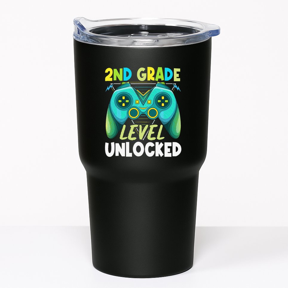 2nd Grade Level Unlocked First Day Back To School Tumbler