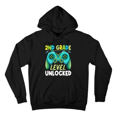2nd Grade Level Unlocked First Day Back To School Tall Hoodie