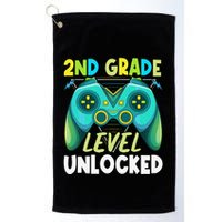 2nd Grade Level Unlocked First Day Back To School Golf Towel