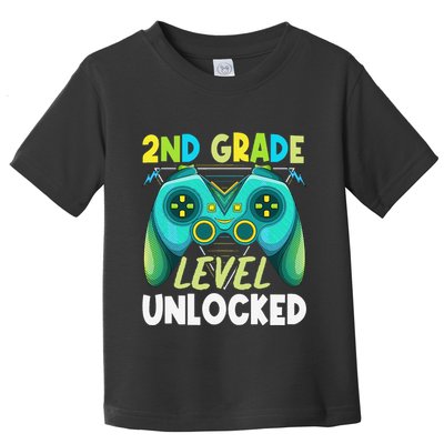 2nd Grade Level Unlocked First Day Back To School Toddler T-Shirt