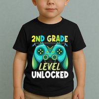 2nd Grade Level Unlocked First Day Back To School Toddler T-Shirt