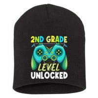 2nd Grade Level Unlocked First Day Back To School Short Acrylic Beanie