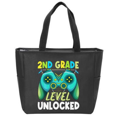 2nd Grade Level Unlocked First Day Back To School Zip Tote Bag