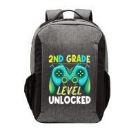 2nd Grade Level Unlocked First Day Back To School Vector Backpack