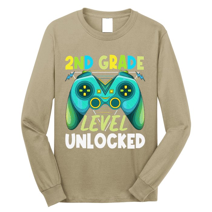 2nd Grade Level Unlocked First Day Back To School Long Sleeve Shirt