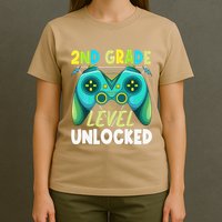 2nd Grade Level Unlocked First Day Back To School T-Shirt