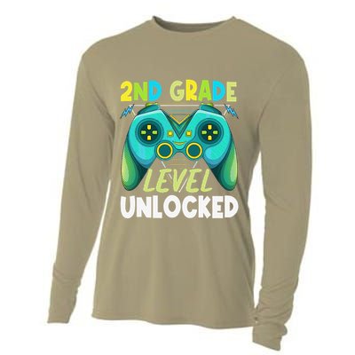 2nd Grade Level Unlocked First Day Back To School Cooling Performance Long Sleeve Crew