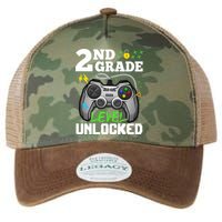 2Nd Grade Level Unlocked Video Game Team Second Grade Gift Legacy Tie Dye Trucker Hat