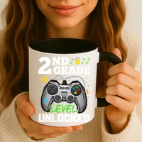 2Nd Grade Level Unlocked Video Game Team Second Grade Gift Mug