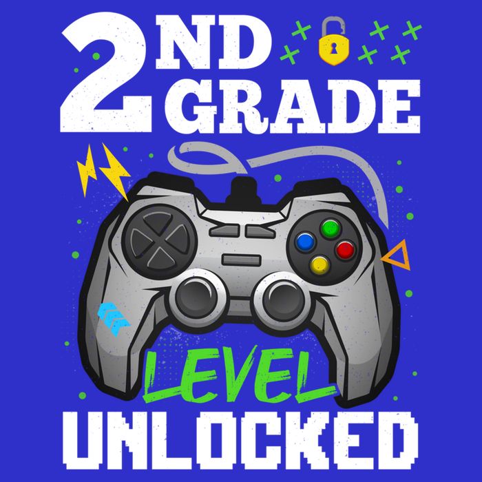 2Nd Grade Level Unlocked Video Game Team Second Grade Gift 16 in Basic Backpack