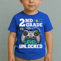 2Nd Grade Level Unlocked Video Game Team Second Grade Gift Toddler T-Shirt