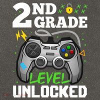 2Nd Grade Level Unlocked Video Game Team Second Grade Gift Cotton Canvas Backpack
