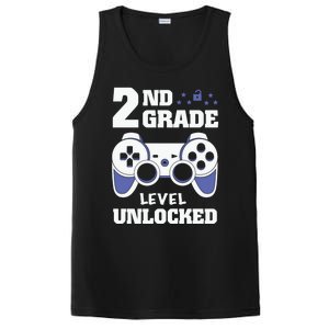 2Nd Grade Level Unlocked Video Gamers First Day Of School Funny Gift PosiCharge Competitor Tank