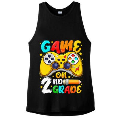 2Nd Grade Level Unlocked Game On 2Nd Grade Back To School Ladies PosiCharge Tri-Blend Wicking Tank