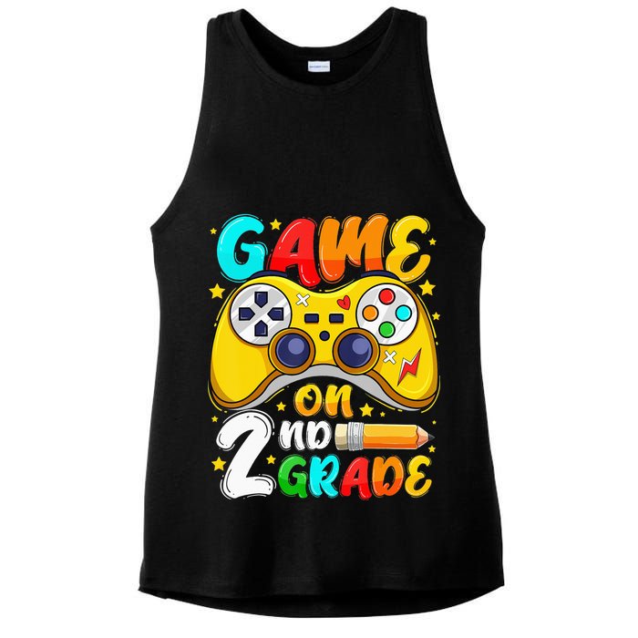 2Nd Grade Level Unlocked Game On 2Nd Grade Back To School Ladies PosiCharge Tri-Blend Wicking Tank