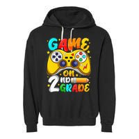 2Nd Grade Level Unlocked Game On 2Nd Grade Back To School Garment-Dyed Fleece Hoodie