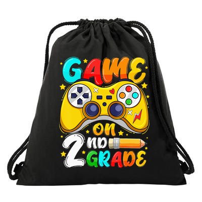 2Nd Grade Level Unlocked Game On 2Nd Grade Back To School Drawstring Bag