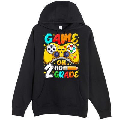 2Nd Grade Level Unlocked Game On 2Nd Grade Back To School Premium Pullover Hoodie