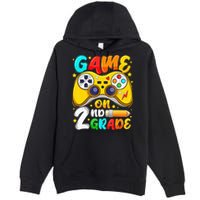 2Nd Grade Level Unlocked Game On 2Nd Grade Back To School Premium Pullover Hoodie