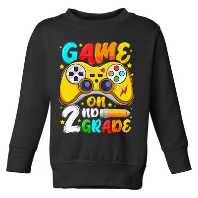 2Nd Grade Level Unlocked Game On 2Nd Grade Back To School Toddler Sweatshirt