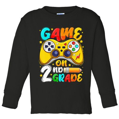 2Nd Grade Level Unlocked Game On 2Nd Grade Back To School Toddler Long Sleeve Shirt